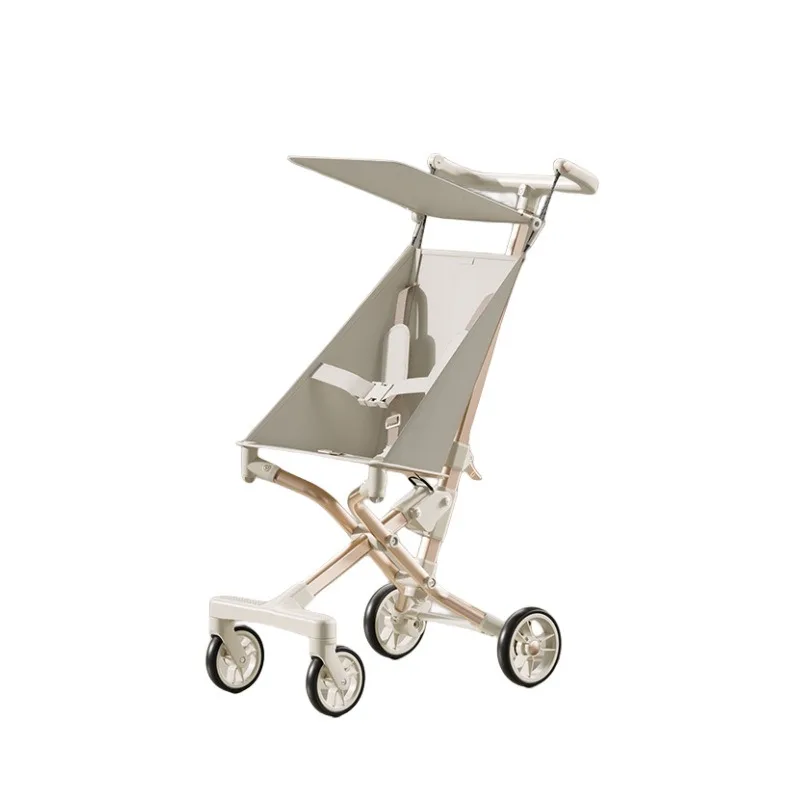 Cochecito ligero plegable de gran altura para paseo con bebé - imagen 2