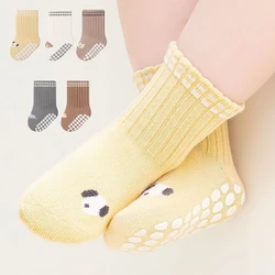 Calcetines antideslizantes para bebé, calcetines informales con bonitos animales de dibujos animados para niños de 0 a 5 años, calcetines deportivos de algodón para interior del hogar para niños y niñas