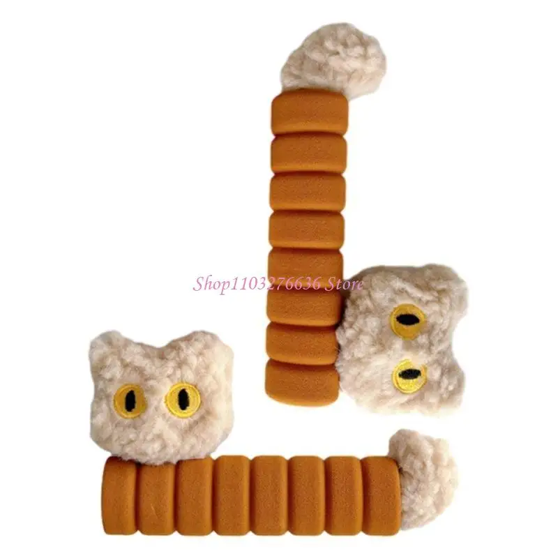 R6FD funda EVA con dibujos gatos, cubierta para manija puerta habitación, protecciones contra choques a prueba - imagen 3