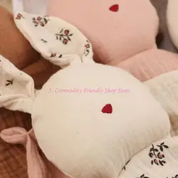 Manta edredón infantil 85AE, toalla tranquilizadora con bonito conejo para niños pequeños y recién nacidos