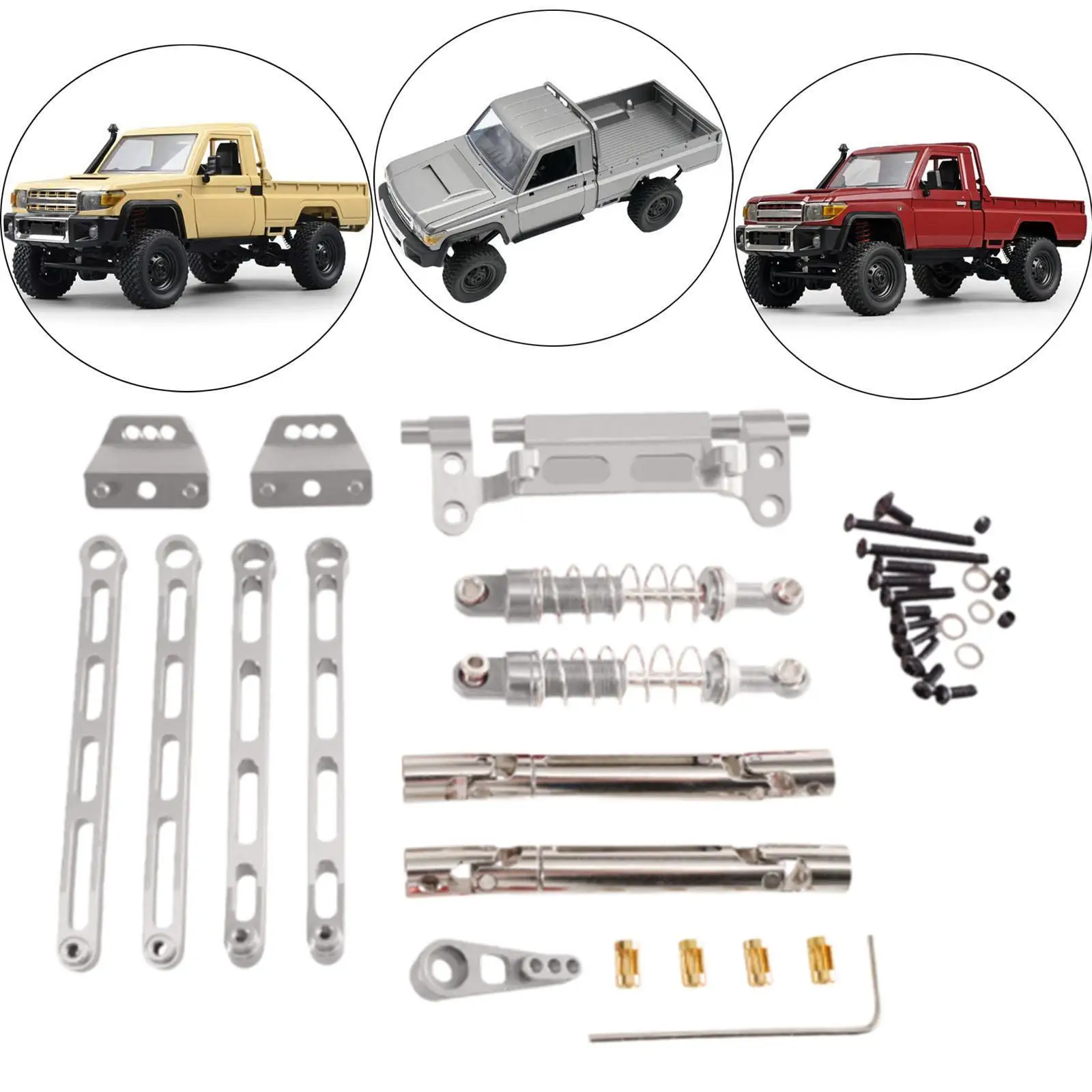 RC Car Upgrade Shock Absorber Kit for MN78 LC79 1:12 Scale Crawler