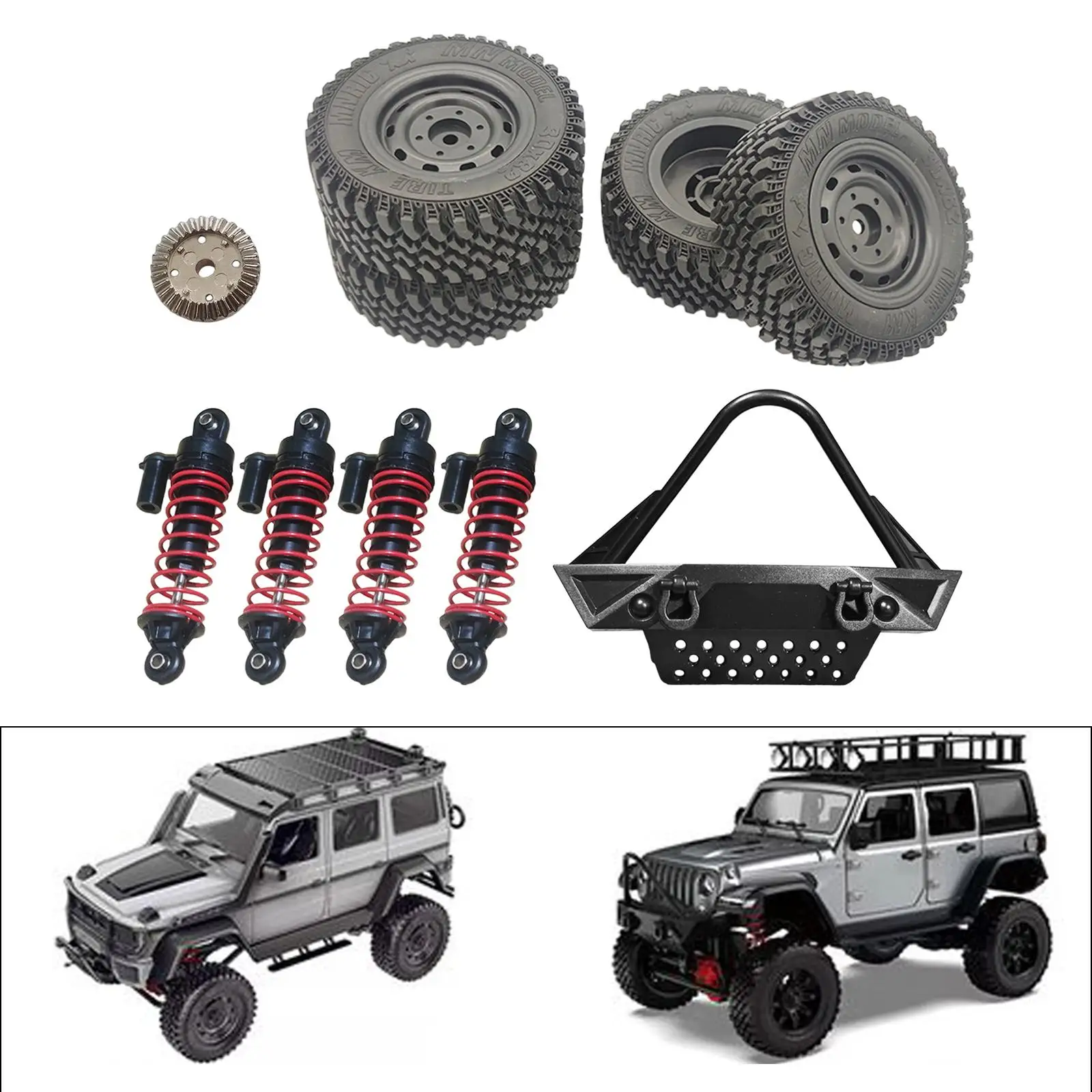 RC Car Spare Parts Sturdy Strong Upgrades for 1:12 MN86 MN86S MN128 RC High Speed Crawler Car DIY Modification Part Replacement