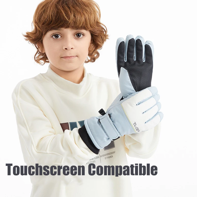 Guantes de esquí impermeables infantiles con calidez y buen agarre - imagen 4