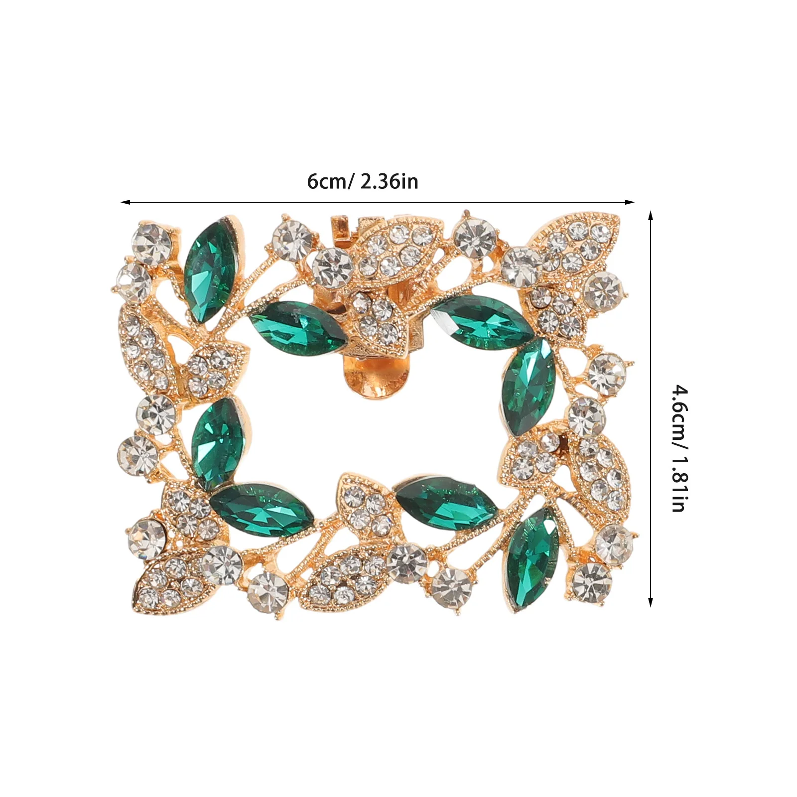 1 par de Clips para zapatos con diamantes de imitación, hebillas llenas de diamantes de 2,3x1,8 pulgadas para boda, tacones altos, sandalias, adornos de zapatos brillantes para mujer - imagen 2