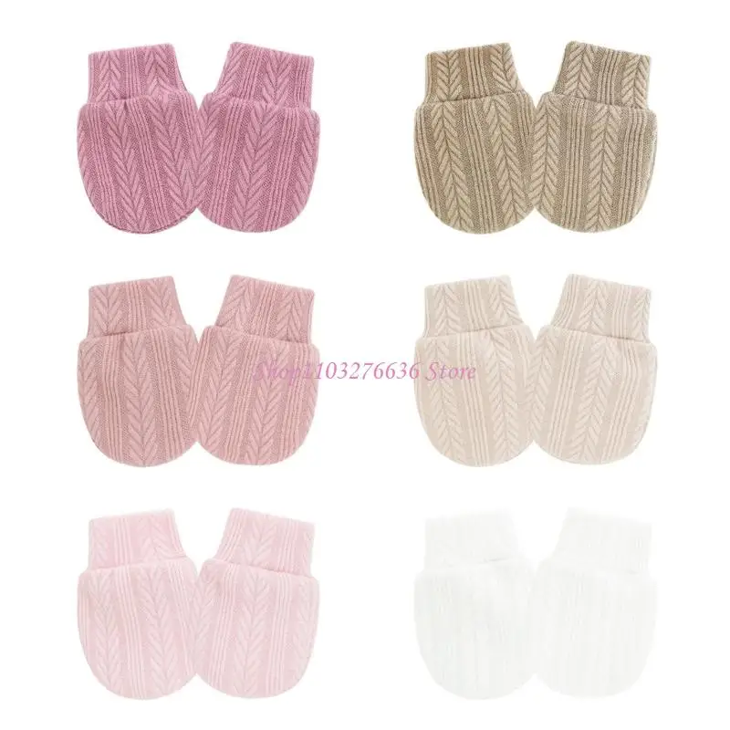 Las suaves manoplas algodón para bebés R6FD evitan diseño rasguños en para bebés 0 a 1 mes - imagen 5