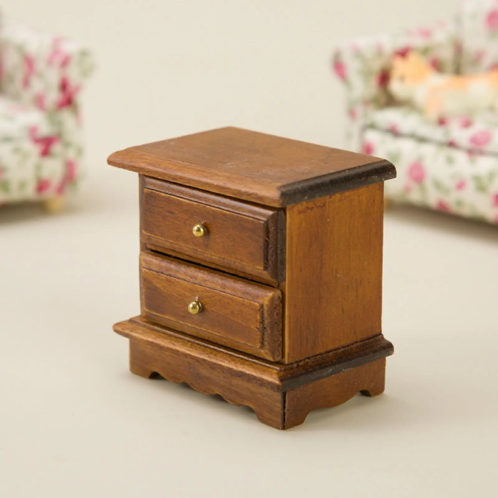 Dollhouse Bedside Table Holiday Gift Simulation 1/12 Playset BJD Doll Parts