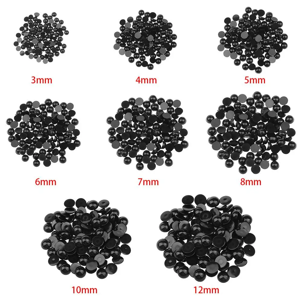 100 Uds. Regalo de Navidad osos de plástico aguja fieltro animales marionetas haciendo muñecas accesorios ojos de seguridad negros - imagen 3