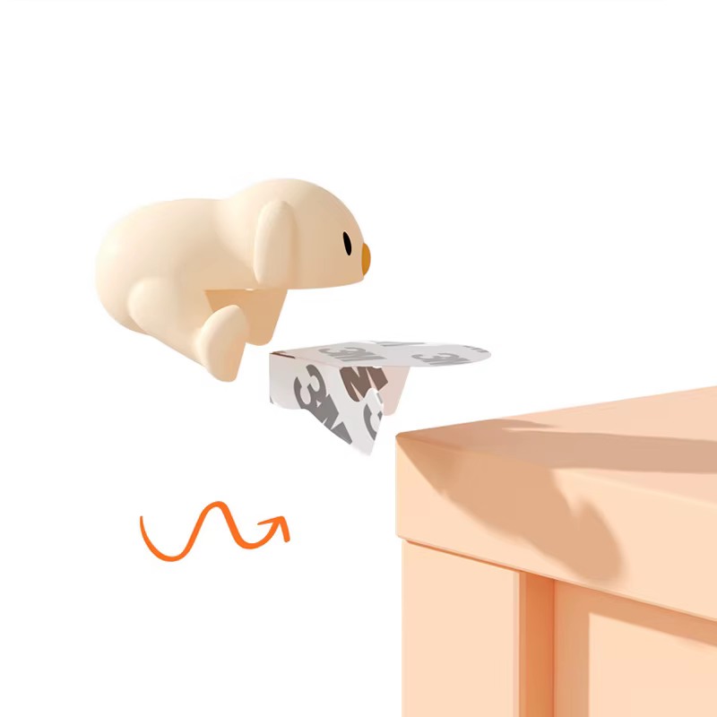 Protectores de esquinas de silicona con diseño de animales para bebés - imagen 4