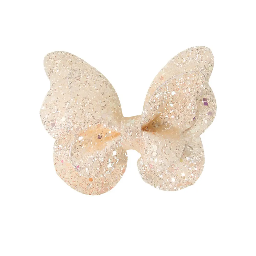Pinzas decorativas con mariposa y lentejuela para el pelo de niña - imagen 5