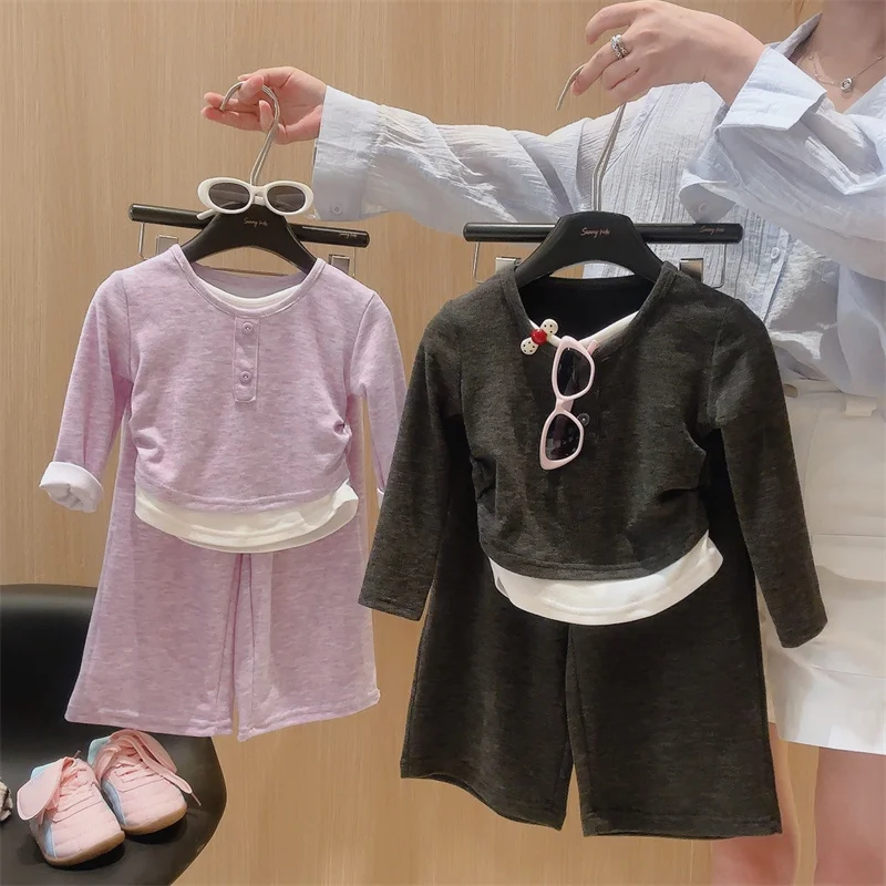 Conjunto de otoño para niños – Jersey y pants cálidos - imagen 2