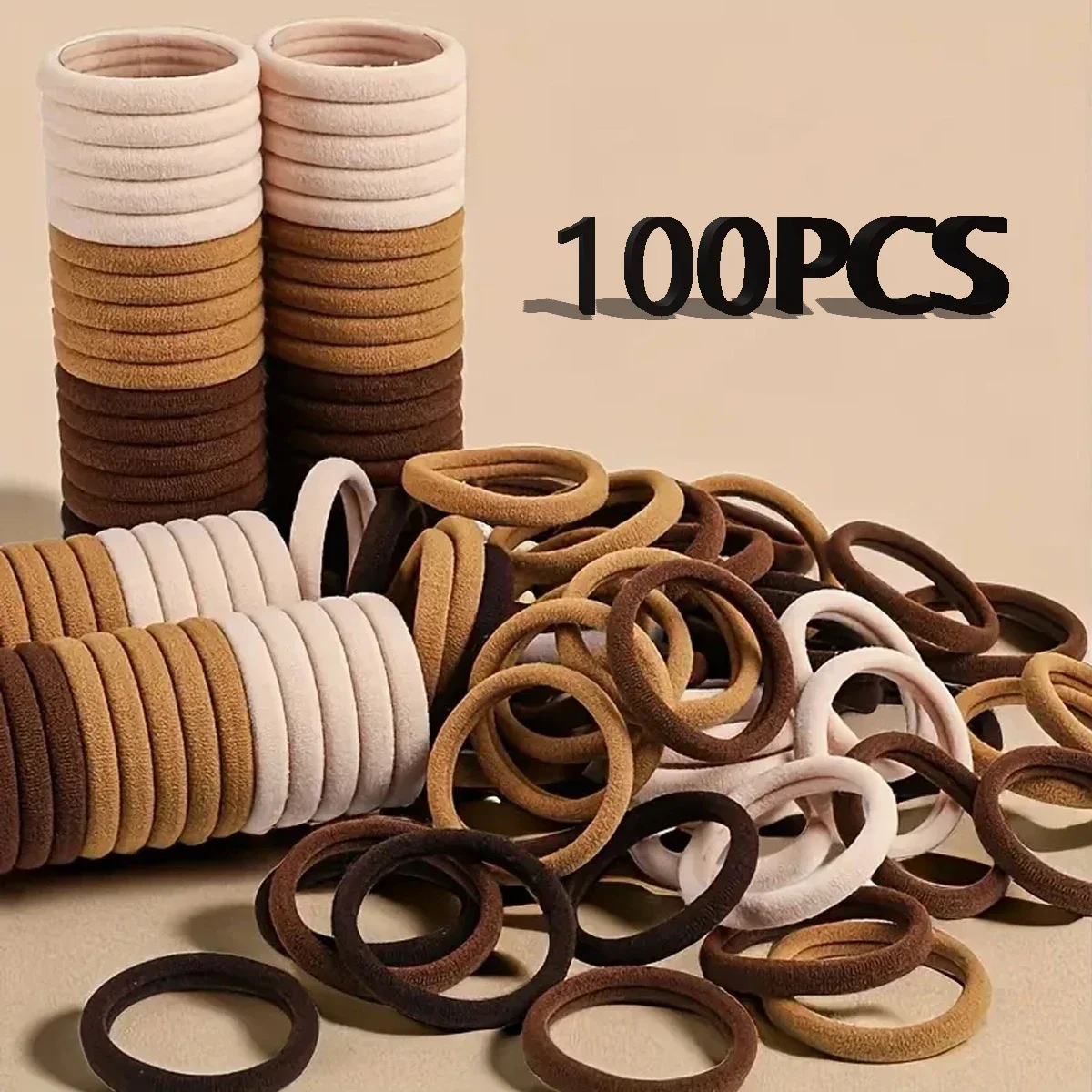 20-200 Uds. Accesorios para el cabello para mujer y niña, bandas básicas para el cabello, diadema, cuerdas para el cabello, lazos, soporte para cola de caballo, nailon Simple y moderno