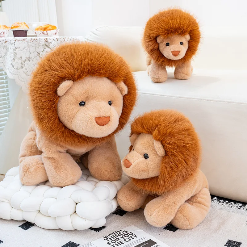 Peluche de león realista – Muñeco suave para el sueño del bebé