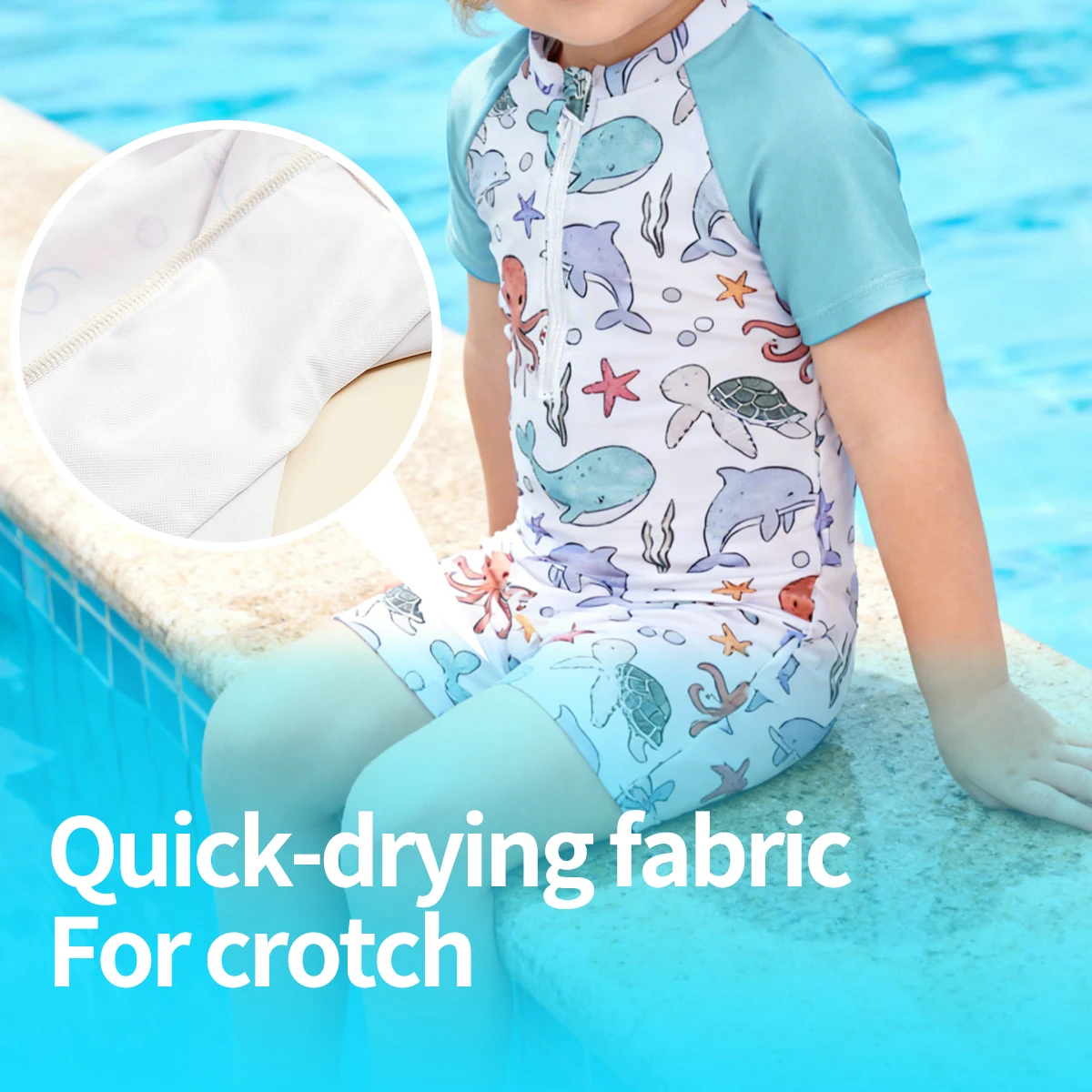 Bañador infantil Happyflute de secado rápido con protección solar - imagen 5