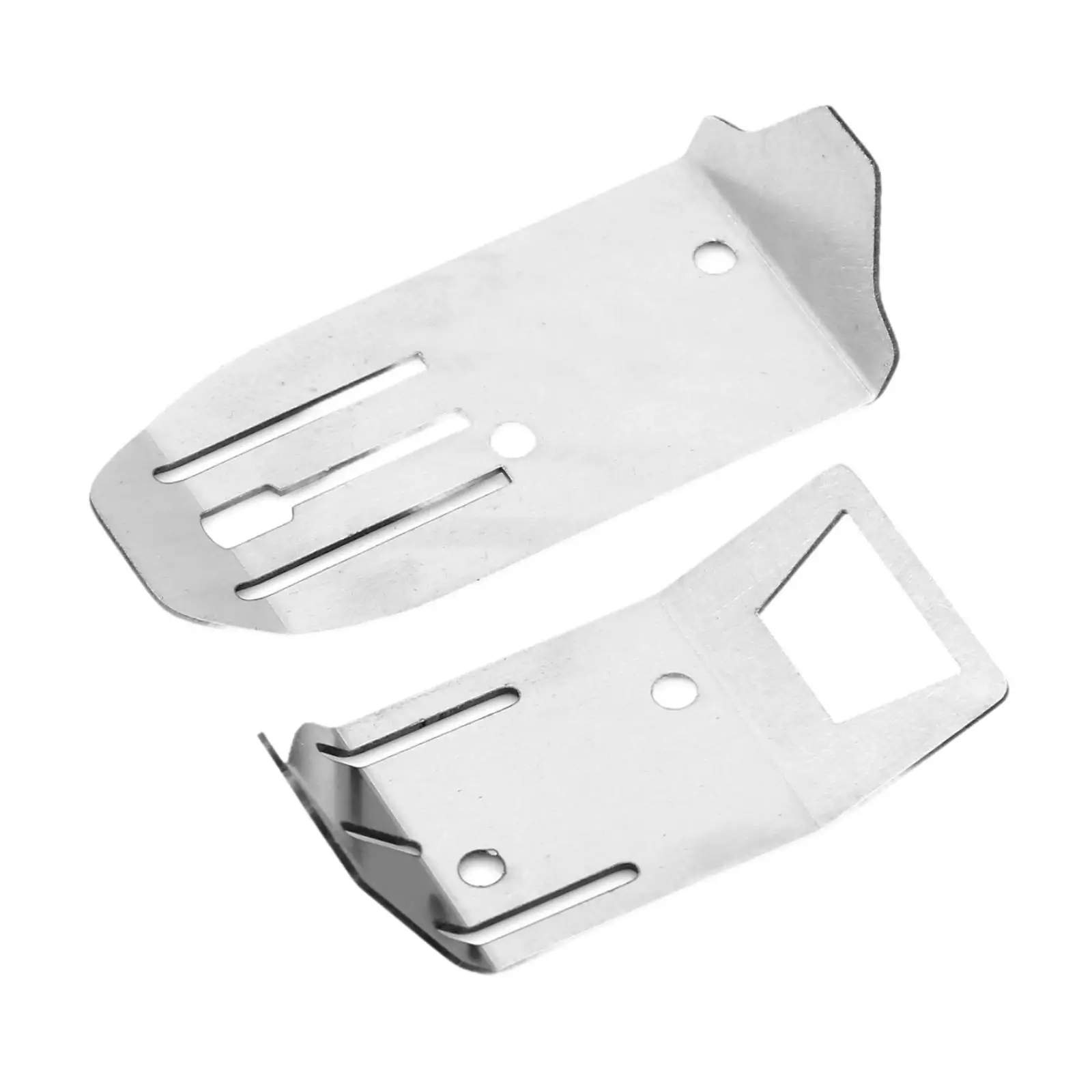 2 Pieces Stainless Steel Chassis Skid Plate for Ara2106 1/18 RC Model Car