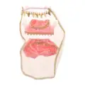 Pink pants suit