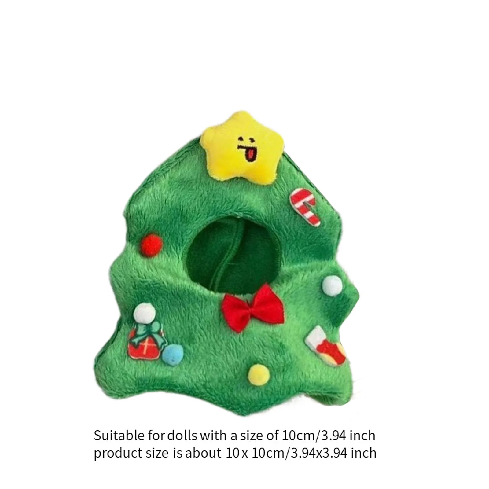 Plush Doll Headgear for Kids Birthday Gift Educational DIY Fashion Clothing Photo Props Dress up Hat Headwear for 3.94'' Doll