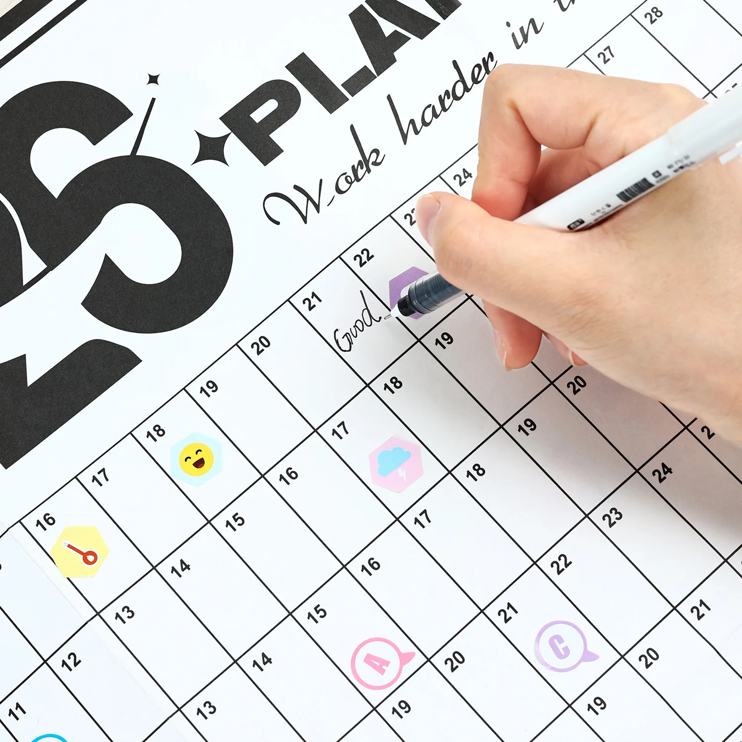 Calendario 2026 con horario, Material creativo para diario DIY, suministros para estudiantes, papelería - imagen 4