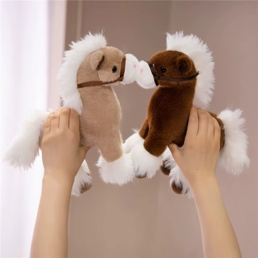 Peluche de caballo realista de algodón – Suave y esponjoso para niños - imagen 5