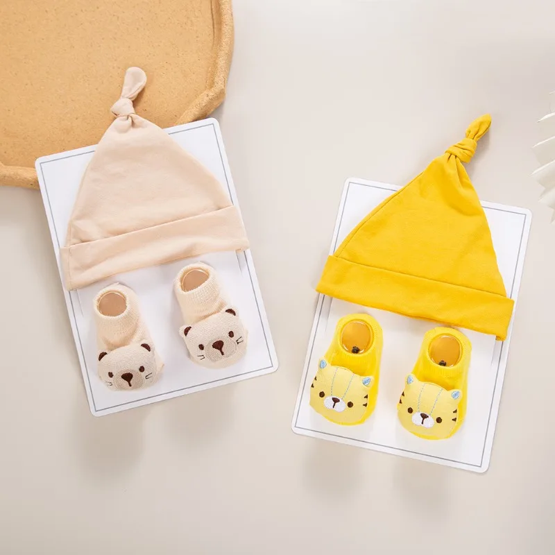 Gorro bebé con orejas de conejo algodón suave para recién nacido - imagen 2