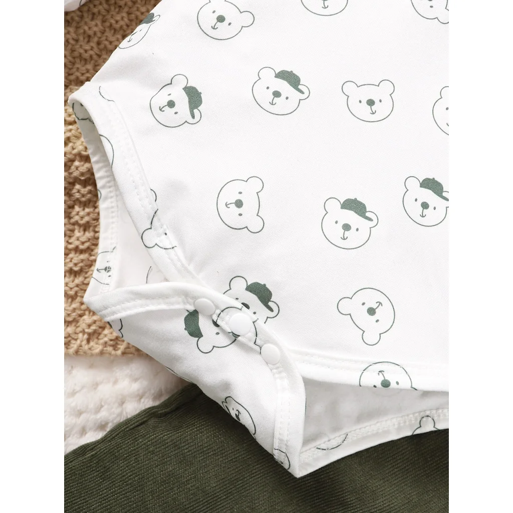 Mono oso verde para bebé niña – Invierno - imagen 5