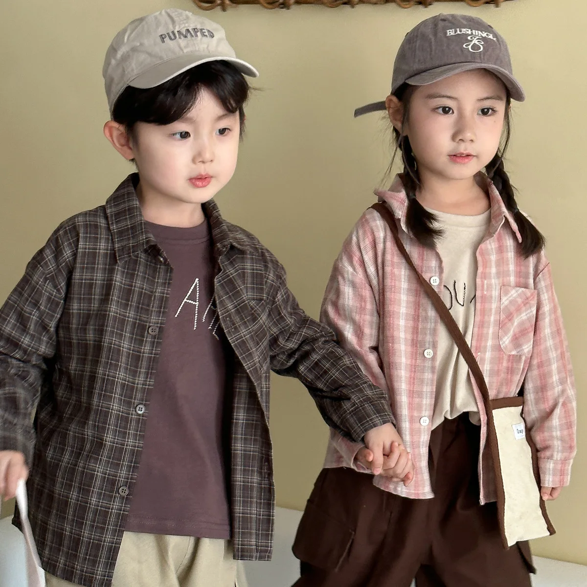 Camisa de manga larga para niños, abrigo de algodón a cuadros, novedad de otoño, cárdigan informal para bebé, camisa para niña - imagen 2