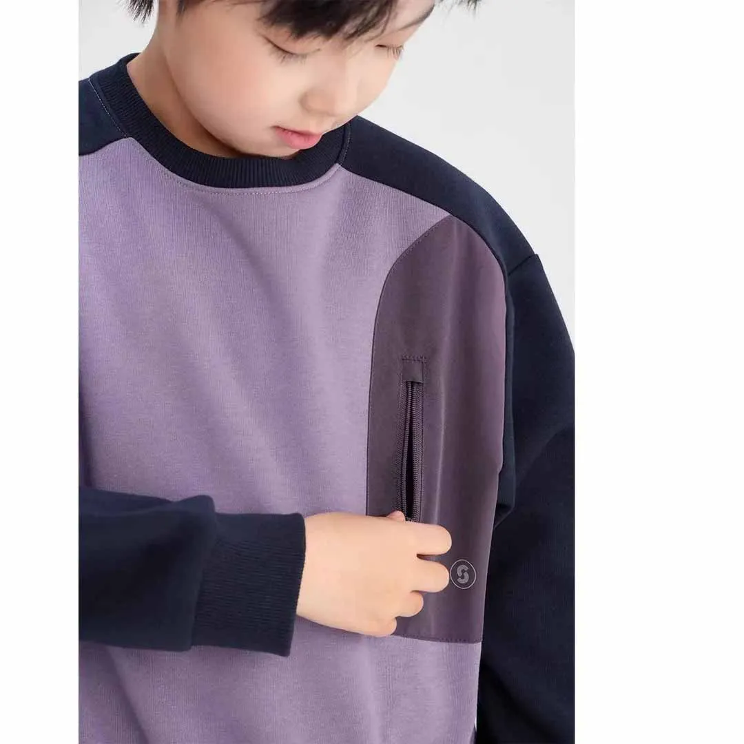 Jersey holgado de manga larga para niño – Cuello redondo - imagen 5