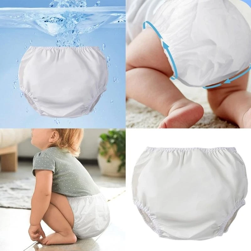 Ropa interior entrenamiento para niños pequeños M76C EVA, pantalones pañales a prueba fugas con capa impermeable que a - imagen 3