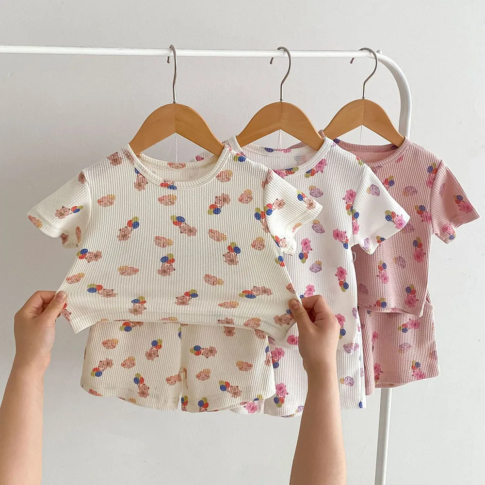 Milangel-Conjunto de pijama para bebé, ropa de dormir para niñas pequeñas, verano, 2024 - imagen 2