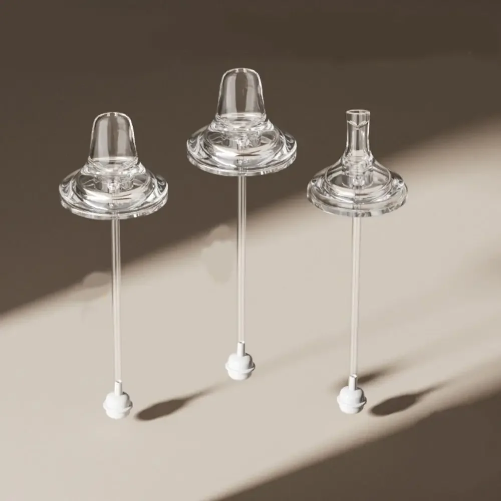 Taza para sorber de silicona de fácil limpieza, pajita sin BPA, a prueba de fugas, pajita ponderada, boquilla de botella suave, escenario de destete - imagen 3