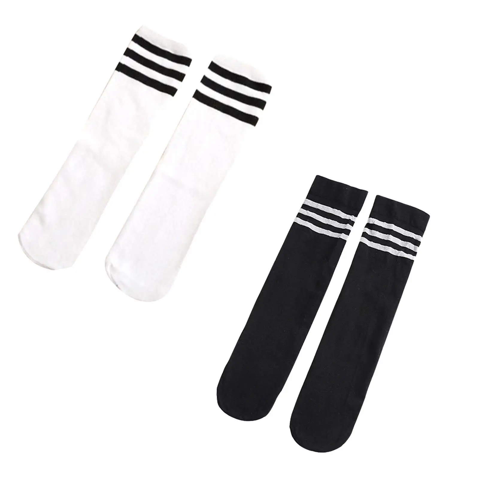 Kids Mid Calf Socks for Boys Girls Elastic Dress Socks Knee High Socks Boot Socks Dance Performance Socks Mid Cut Kids Socks