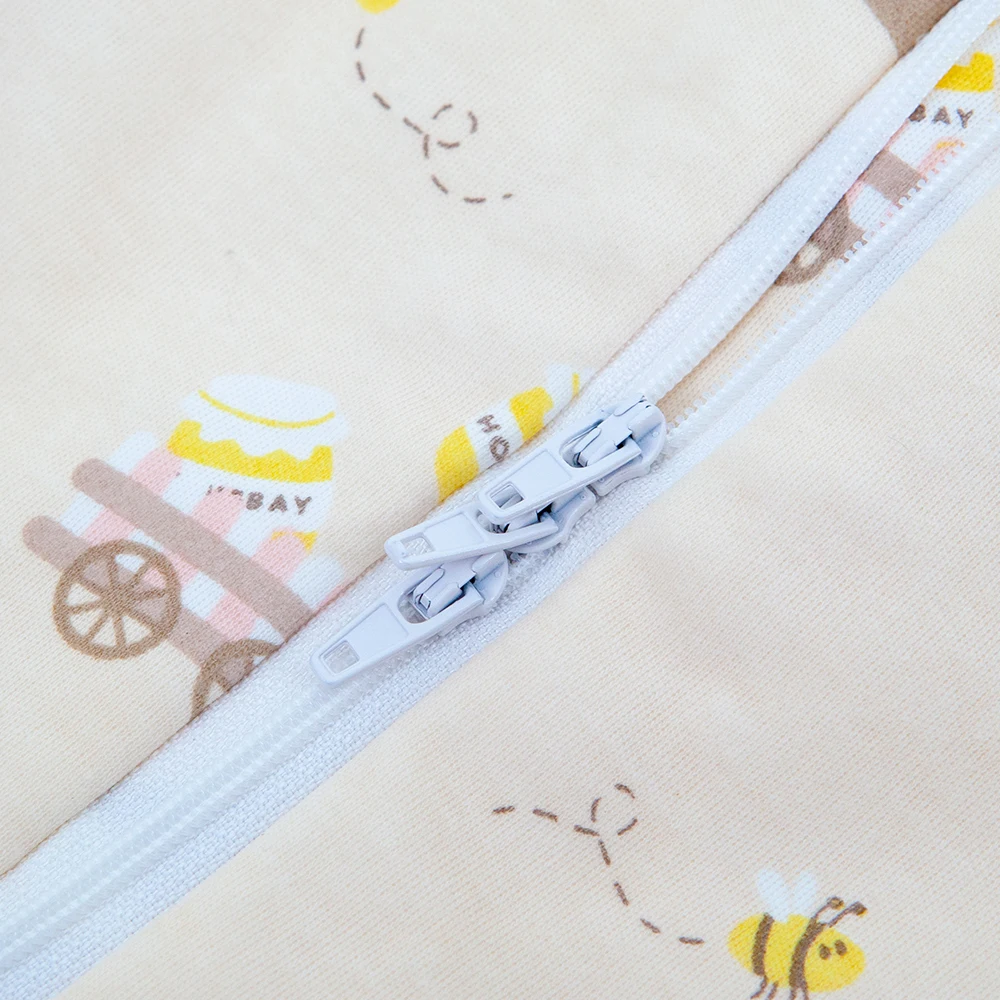 Saco de dormir para bebé en algodón suave con estampado oso y abeja - imagen 5
