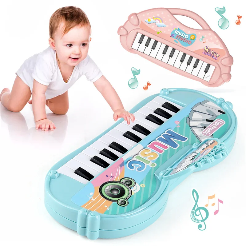Piano de juguete Musical de 13 teclas, teclado de sonido, instrumento musical eléctrico, juguetes educativos para edades tempranas de desarrollo para niños, regalos - imagen 2