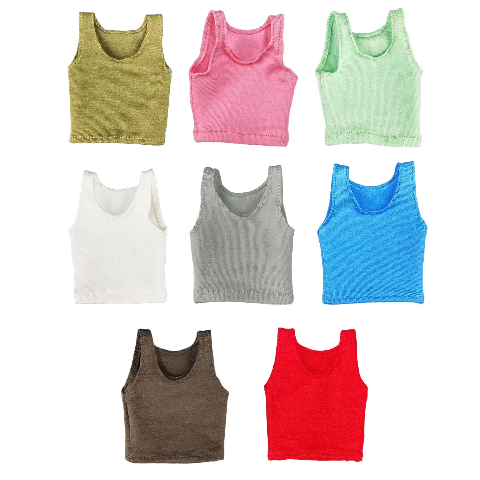 Fashion 1/12 Vest Handmade Doll Clothes Miniature Clothing Costume for 6in Action Figures Doll Model Dress up Accessories Fashion 1/12 Vest Handmade Doll Clothes Miniature Clothing Costume for 6in Action Figures Doll Model Dress up Accessories