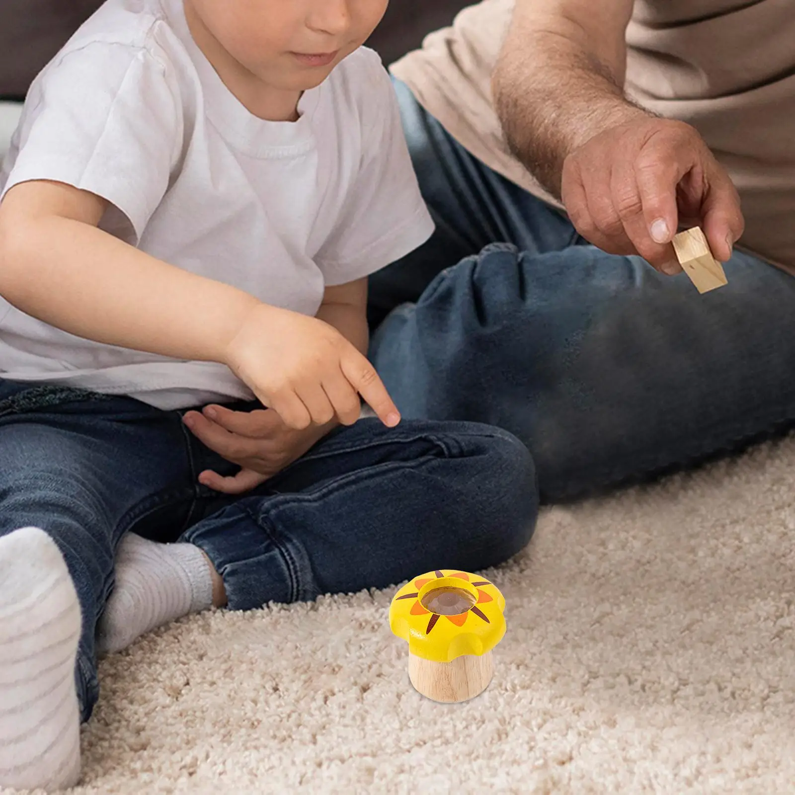 Caleidoscopio de madera para niños, juguete interactivo, regalo educativo para festivales - imagen 4