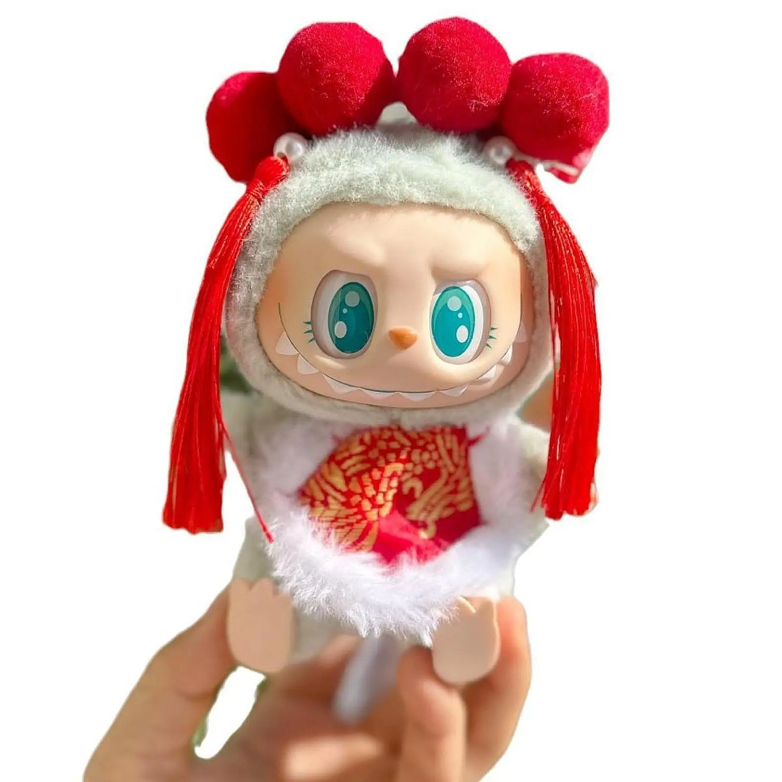 Xmas Doll Outfits Plush Doll Clothing for 15cm Doll Baby Doll New Year Gifts
