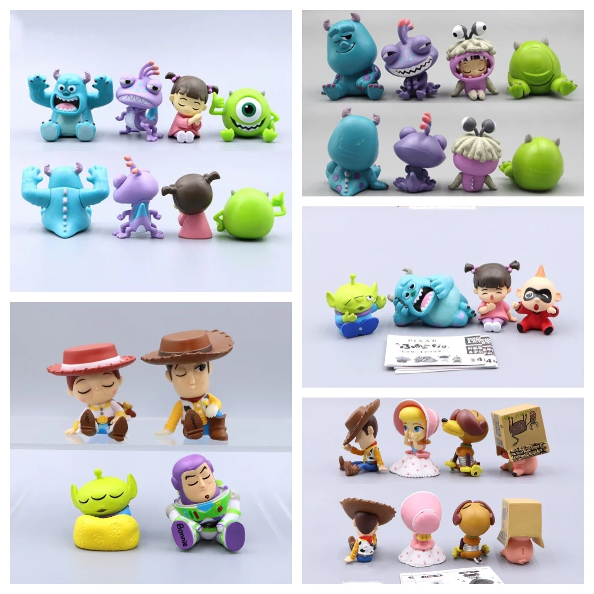 Figuras de acción Monsters Inc de Sulley, Mike y Randall versión Q