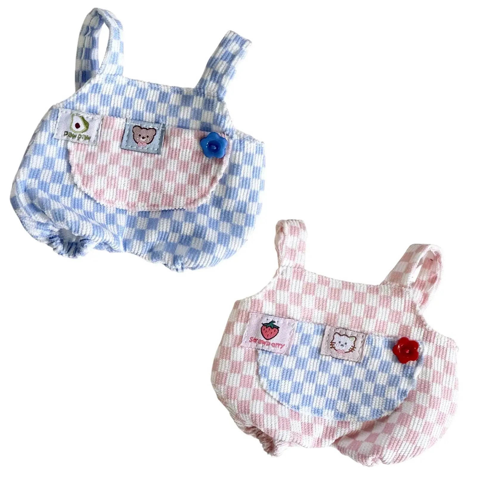 Plush Doll Overalls Pendant Doll Plush Doll Suspender Trousers for 20cm Doll