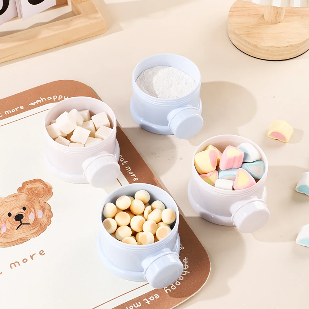 Caja de leche en polvo portátil de 4 rejillas, contenedor para aperitivos para bebés, caja de almacenamiento de alimentos, dispensador de fórmula, botellas de leche en polvo - imagen 4