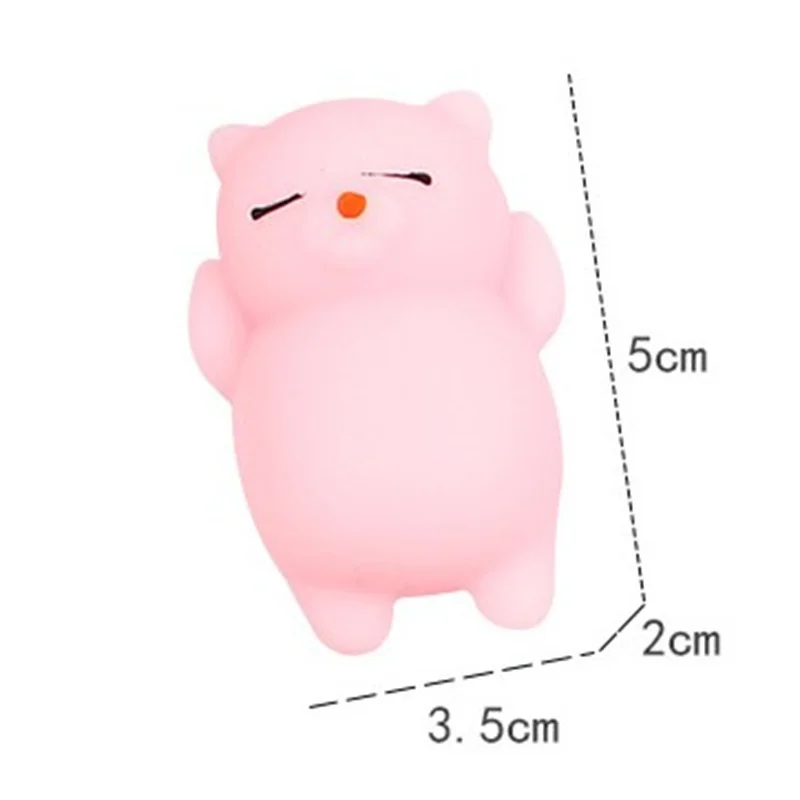 Juguetes piezas para apretar gatitos, juguete creativo de dibujos animados para niños, bola antiestrés, juguetes de relajación para adultos, regalo para estudiantes, 6 unidades - imagen 4