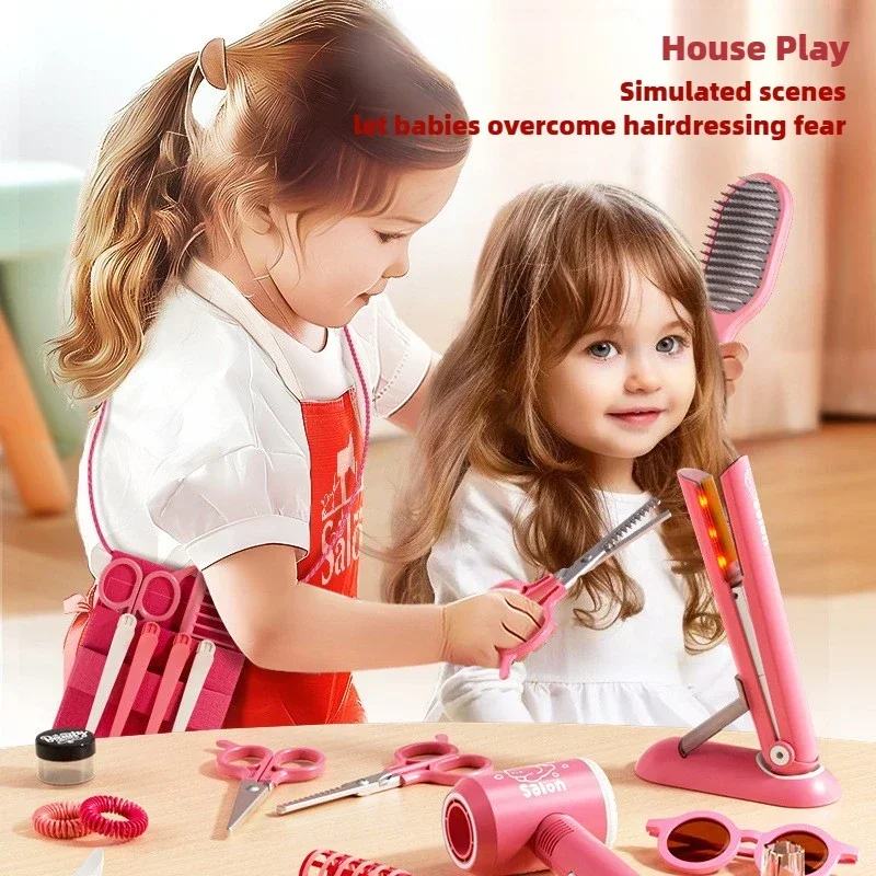 Set de peluquería infantil con secador y accesorios para niñas - imagen 2
