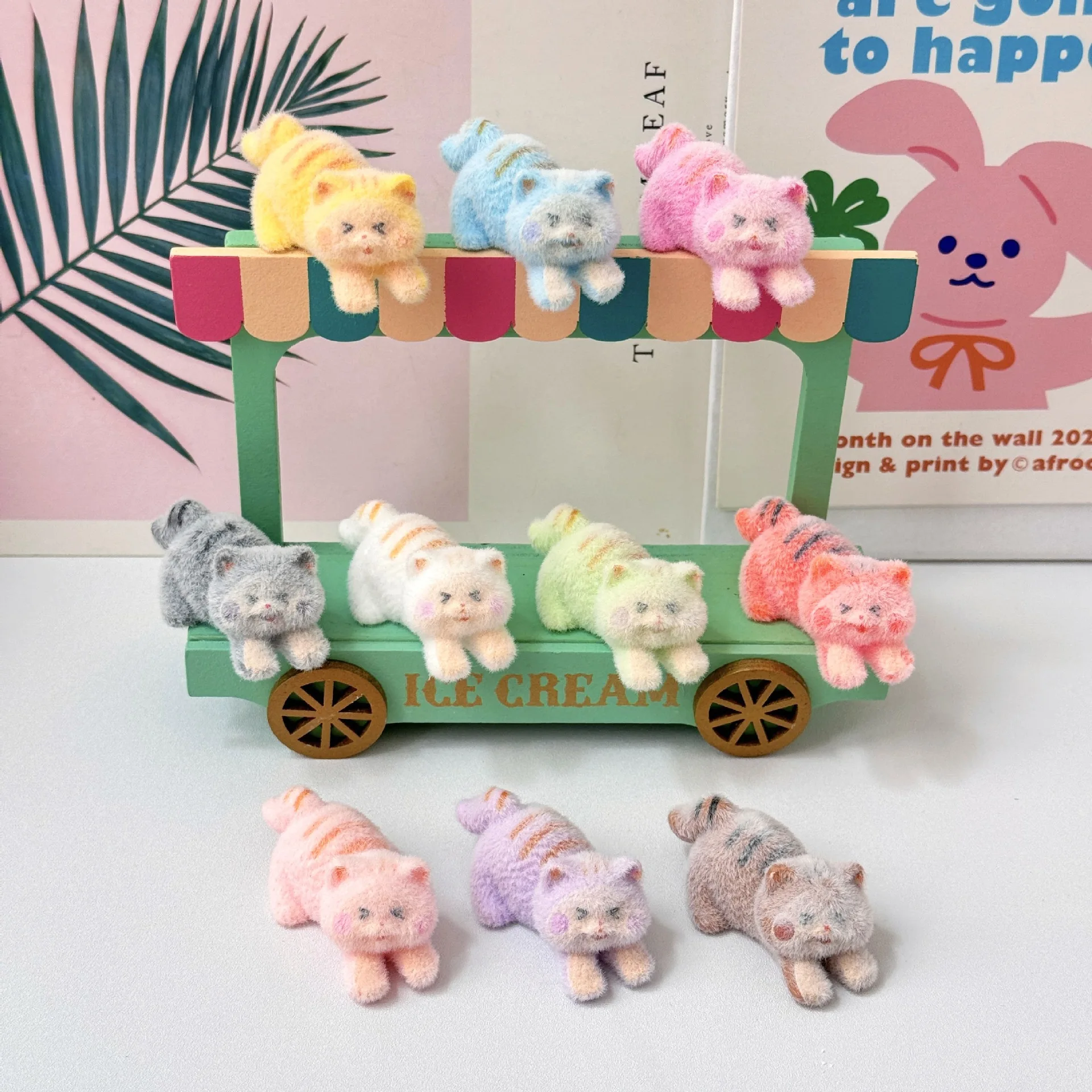 10 unids/set Mini figura de gato de juguete personajes de dibujos animados figura de gato figura de acción juguete decoración de escritorio Fans regalo para niños - imagen 5