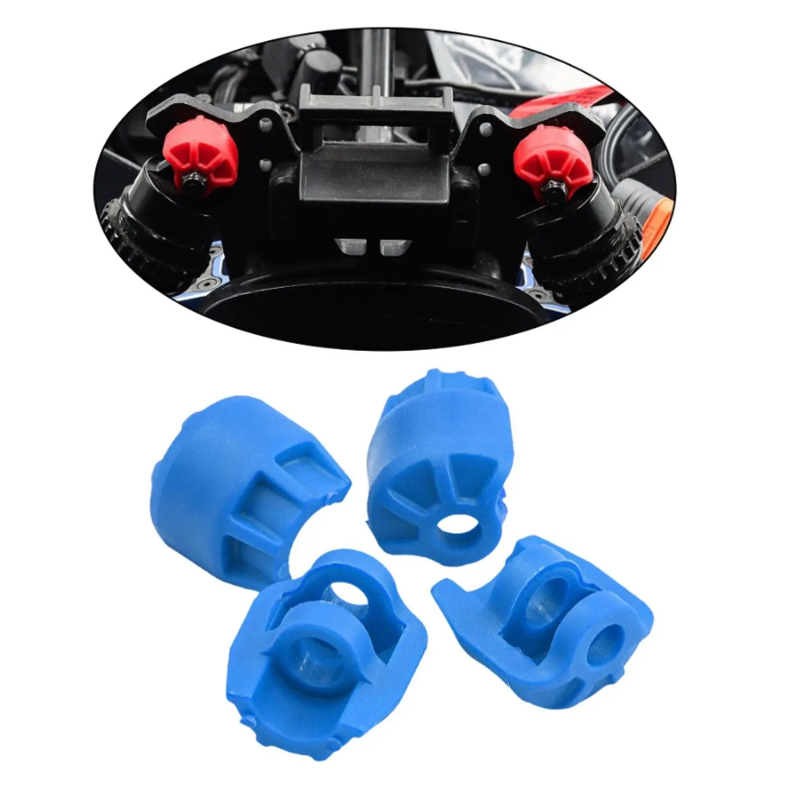 4x Shock Cap Protector Replacement Anti Collision Cap 1/7 Scale RC Car Model