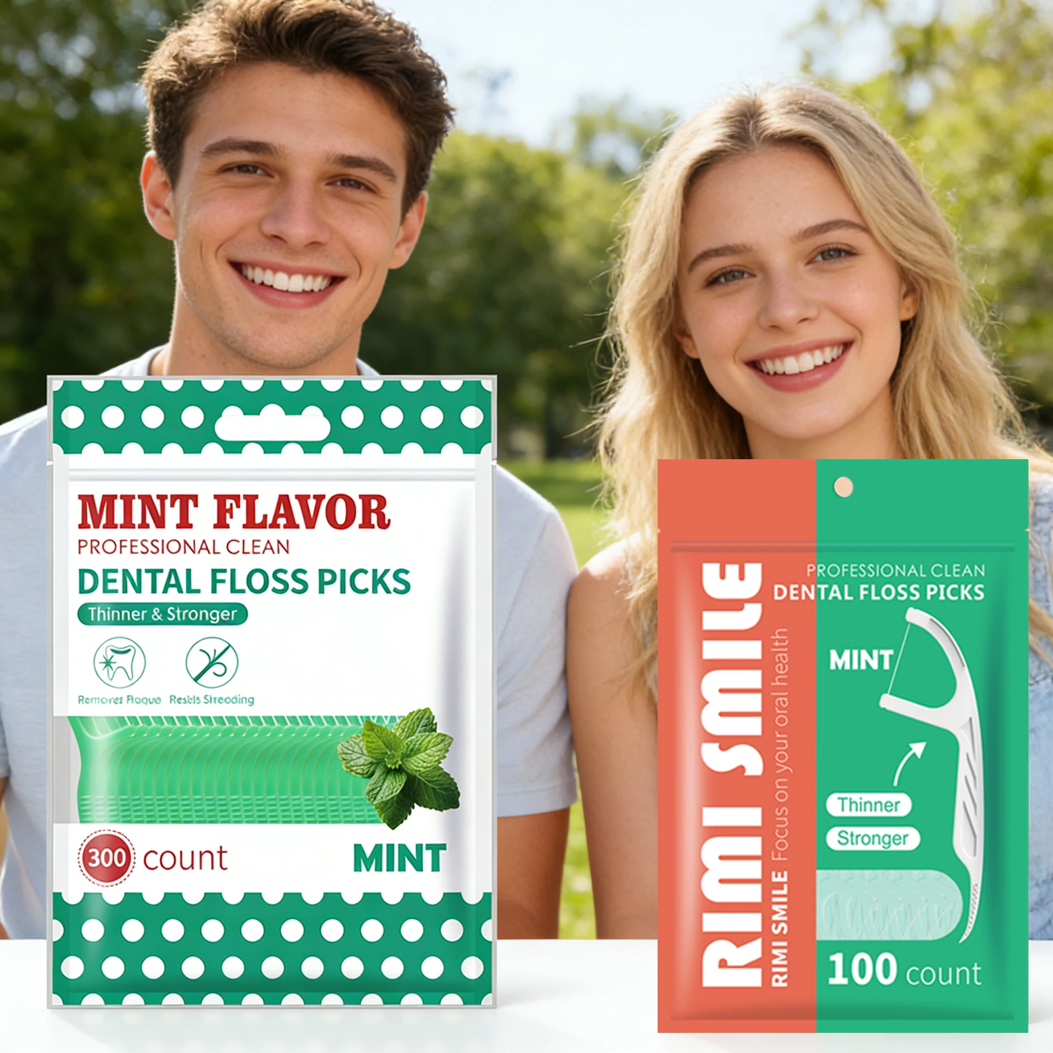 Púas de hilo dental con menta portátiles para higiene bucal infantil - imagen 3