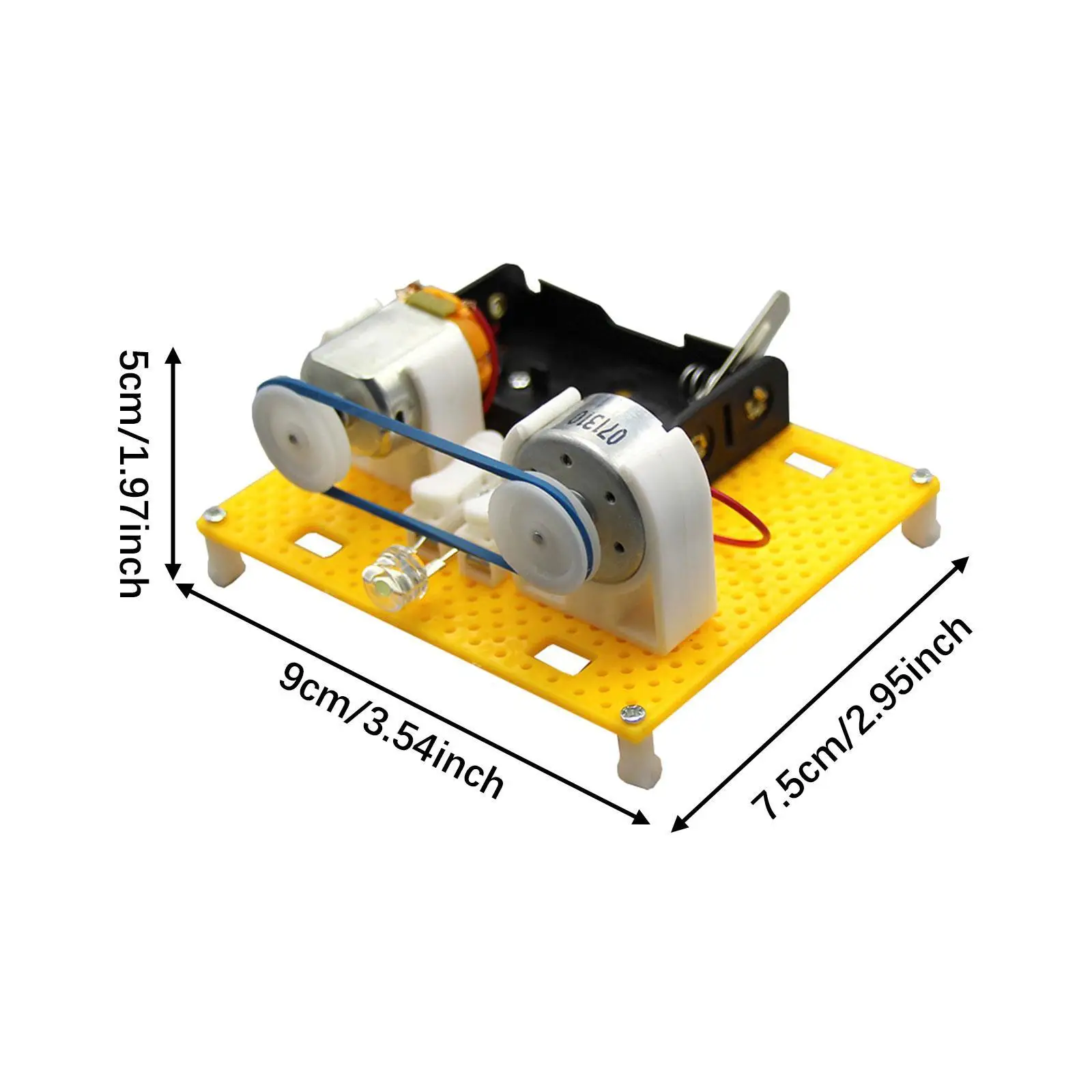 DIY Motor Generator Kits with LED Bulb DIY Educational Education Model Toy