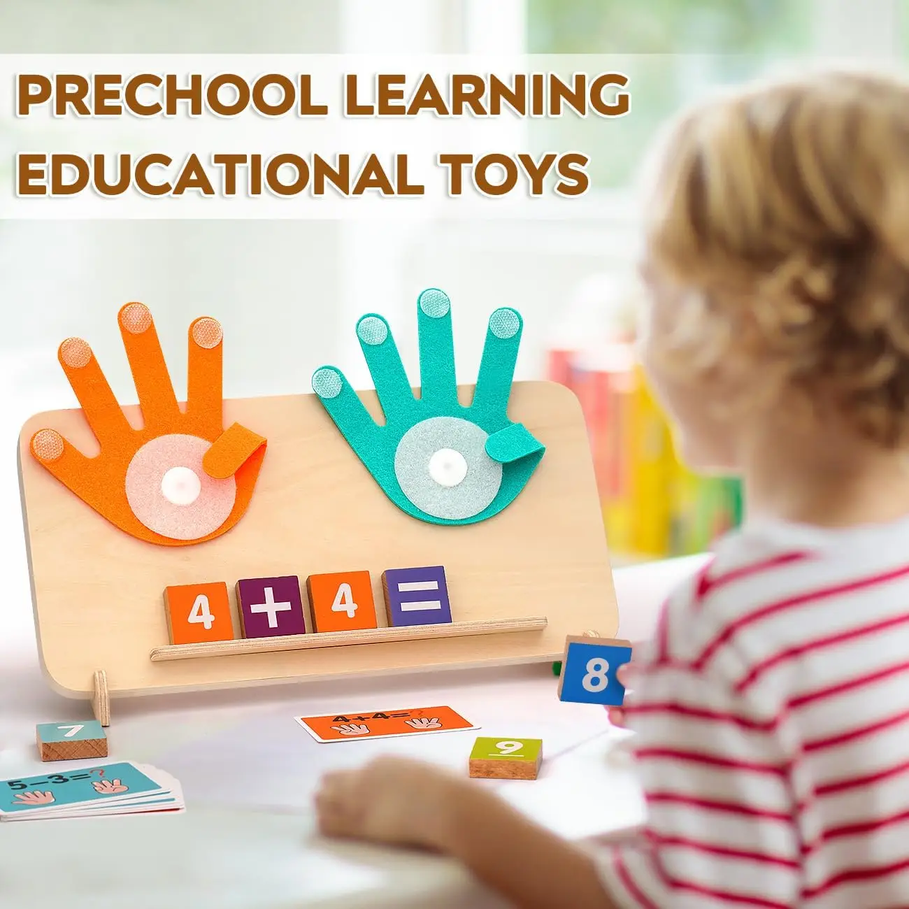 Tablero de rastreo dedos doble cara Montessori madera niños pequeños - imagen 4