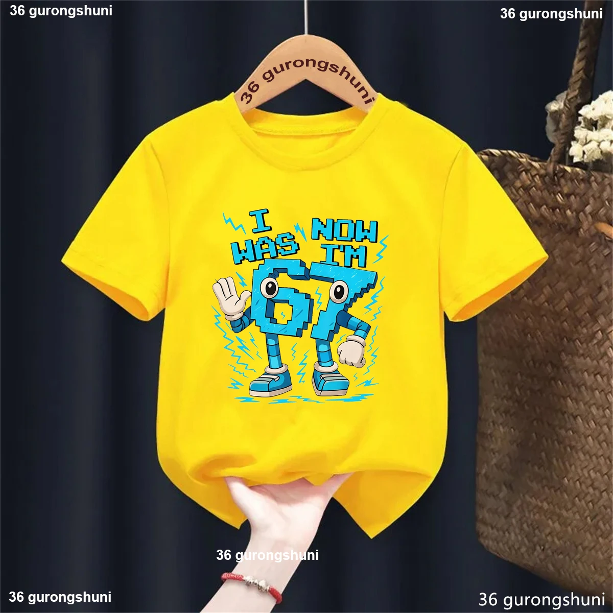 Brainrot Camiseta Yo Tenía seis Ahora Soy siete Regalo Cumpleaños - imagen 3
