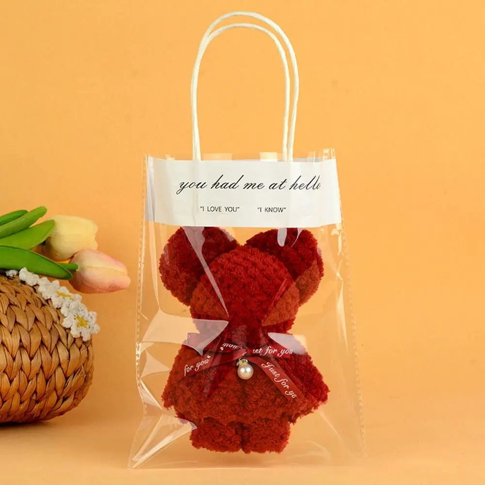 Toallas de oso de terciopelo Coral, toallita suave de 15cm para regalo de boda, toalla de mano creativa bonita para la cara - imagen 5