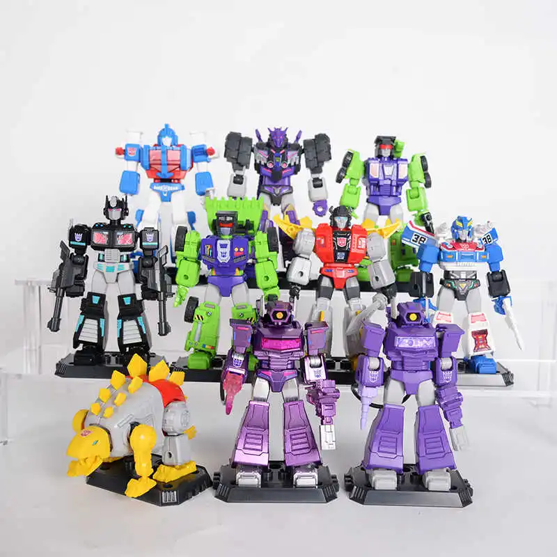 Blokees Transformer-bloques de construcción de Robot Transformer para niños, figuras de acción transformables de Bumblebee, Optimus Prime, modelo Shockwave, regalo para niños - imagen 3