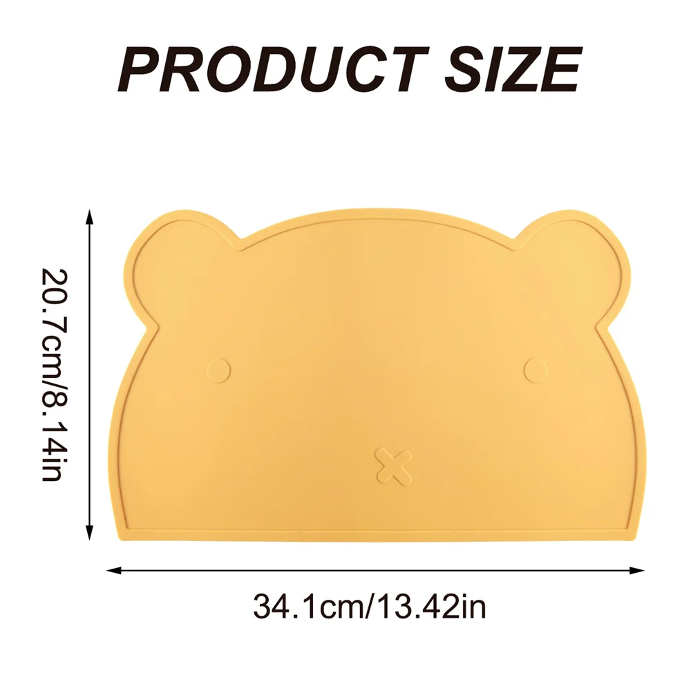 Mantel individual de silicona para niños colorido sin BPA lavavajillas - imagen 4