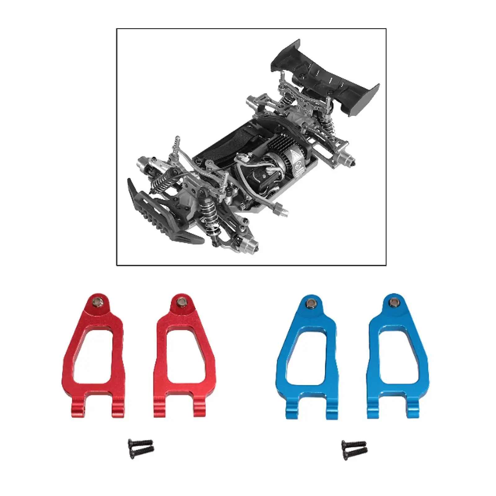 RC Car Front Lower Suspension Arm Kit Front Swing Arm for 1:18 18101 18102